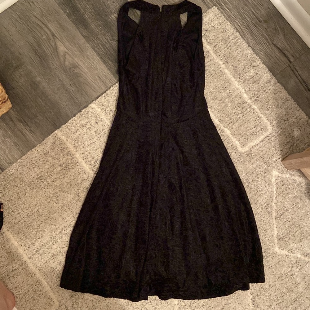 Velvet Detail Racerback Dress - Picture 2 of 6